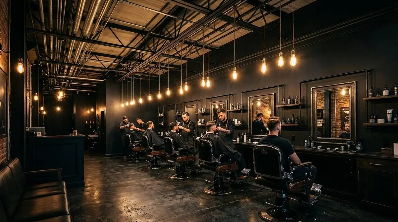 Interieur barbershop De Generaal in Woensel, Eindhoven